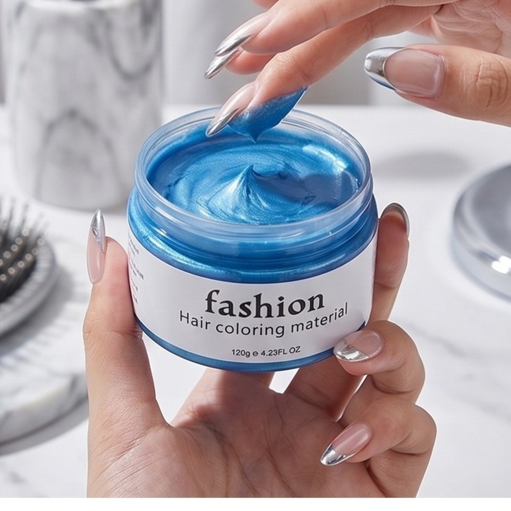 Fashion Hair Coloring Material Pretty Cowry Blue One-Time Color 120g NIB - Picture 2 of 10